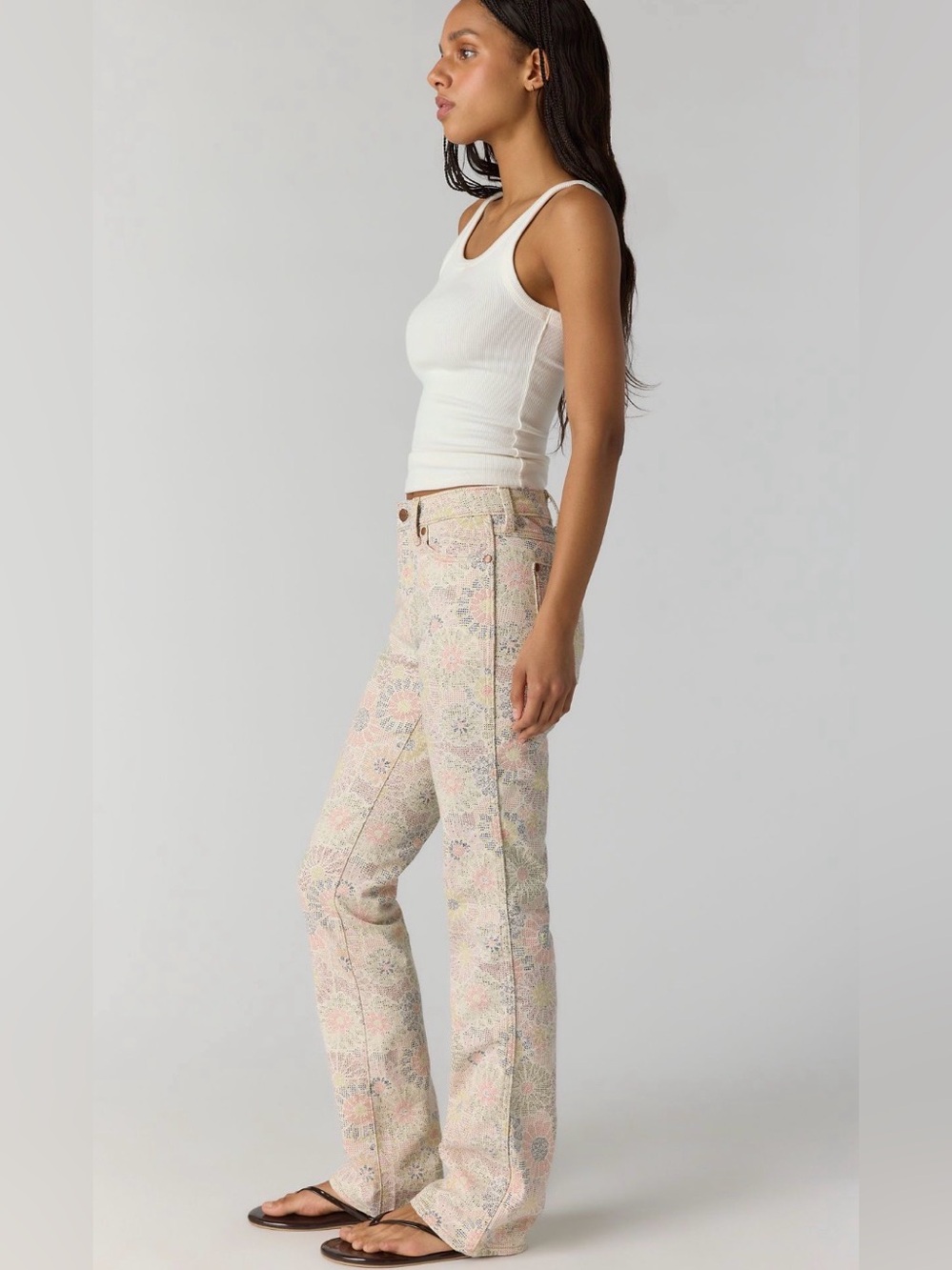 FP x Wrangler Dallas Firework Floral Bootcut Jeans